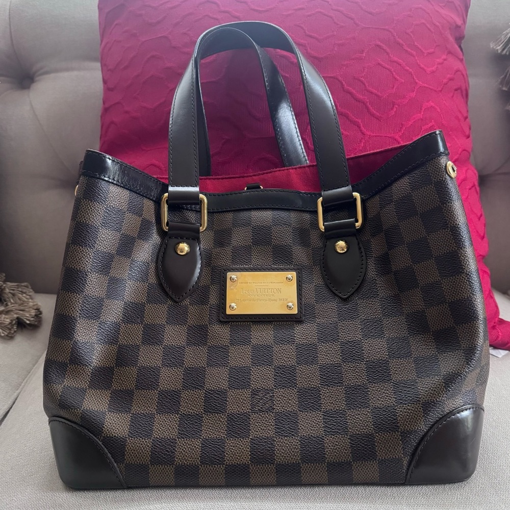 Louis Vuitton Damier Ebene Hempstead Tote Bag